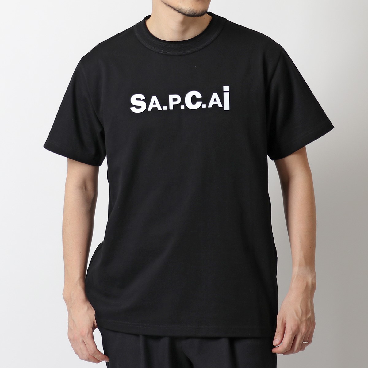 超激得安い】 sacai - sacai × APC Kiyo Tシャツ sizeM blackの通販 by