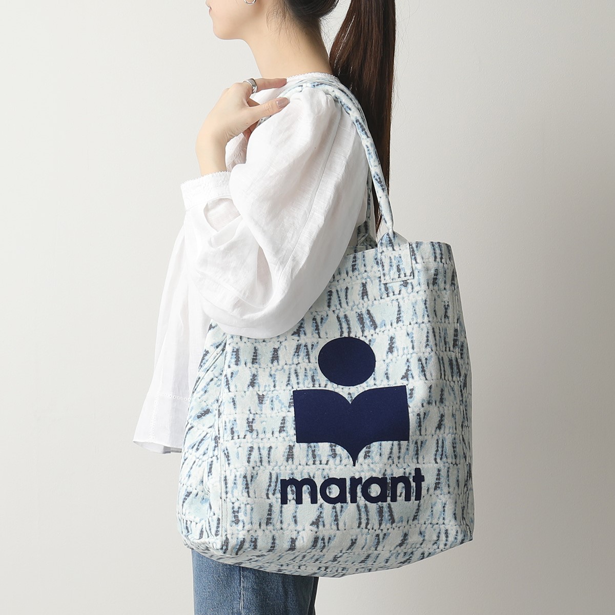 楽天市場 Isabel Marant イザベルマラン Pm00 21p041m Yenky トートバッグ ショッピングバッグ ロゴ コットン 鞄 30 Blue レディース インポートセレクト Musee