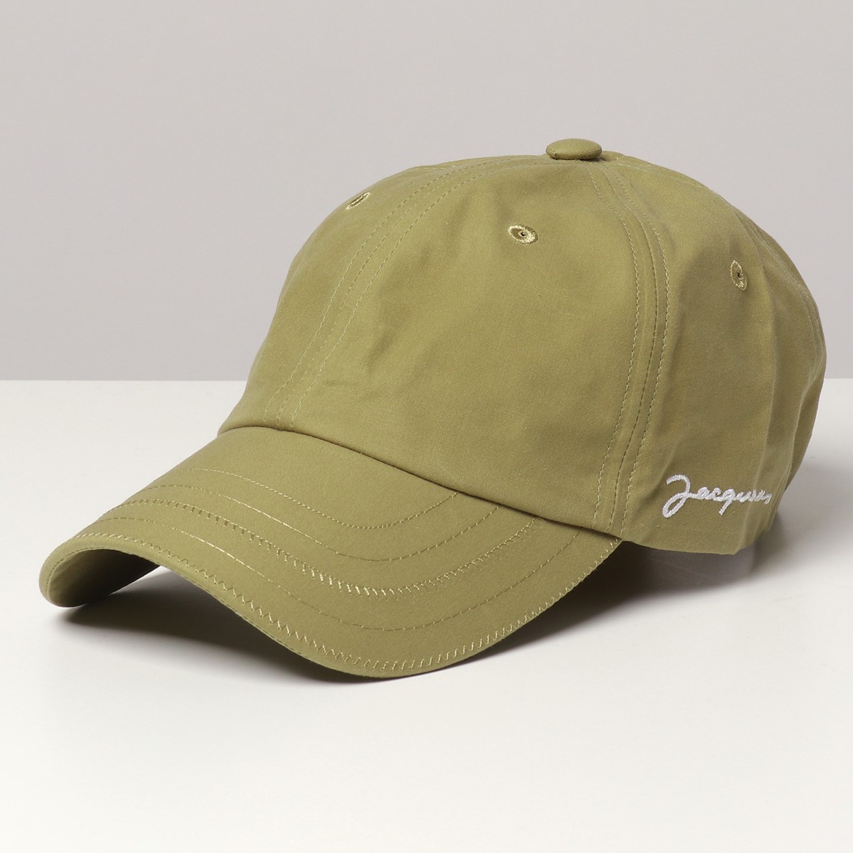 当社の Jacquemus ジャックムス 215ac05 215 La Casquette Jacquemus ベースボールキャップ 帽子 ロゴ刺繍 Green メンズ Cp 10 半額sale Www Btcic Org