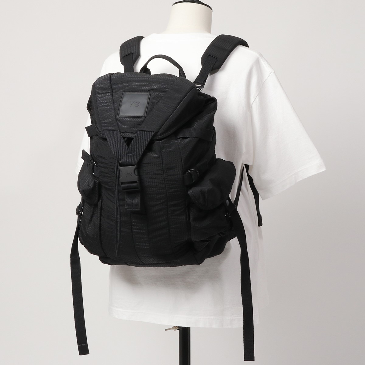 10 Offクーポン客体 31デート9時点59時間まで Y 3 ワイスリー Adidas アディダス Yohji Yamamoto Gt6497 Ch2 Utility Backpack シアサッカー原料品 ザック ナップサック 袋 Black メンズ Cp 10 Restaurant Valentino De