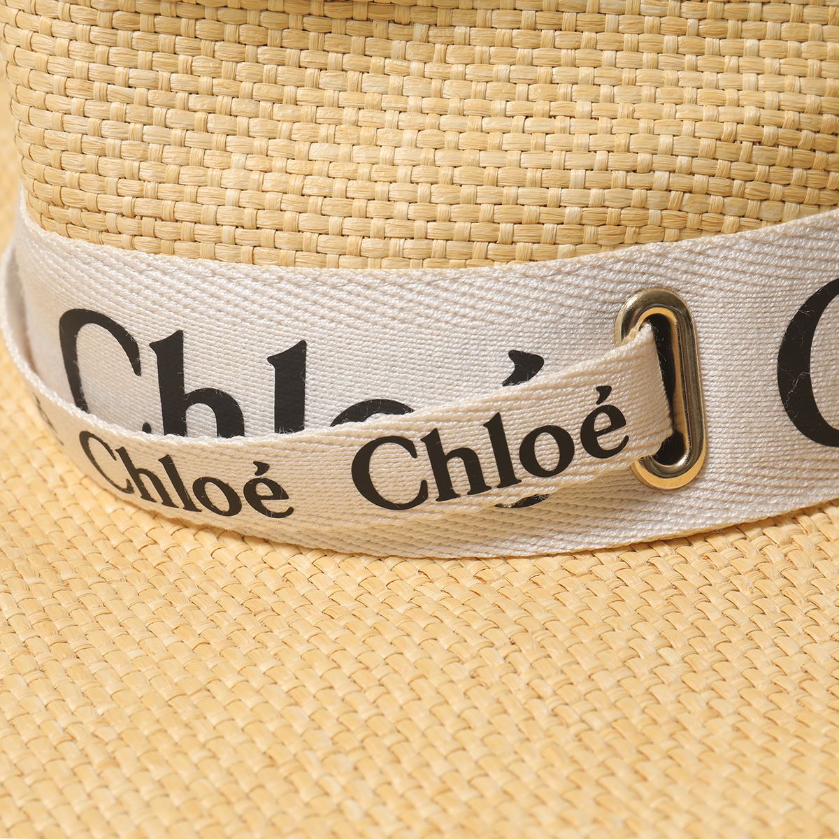Chloe クロエ CHC21UD011RCR WOODY ウッディハット ラフィアハット