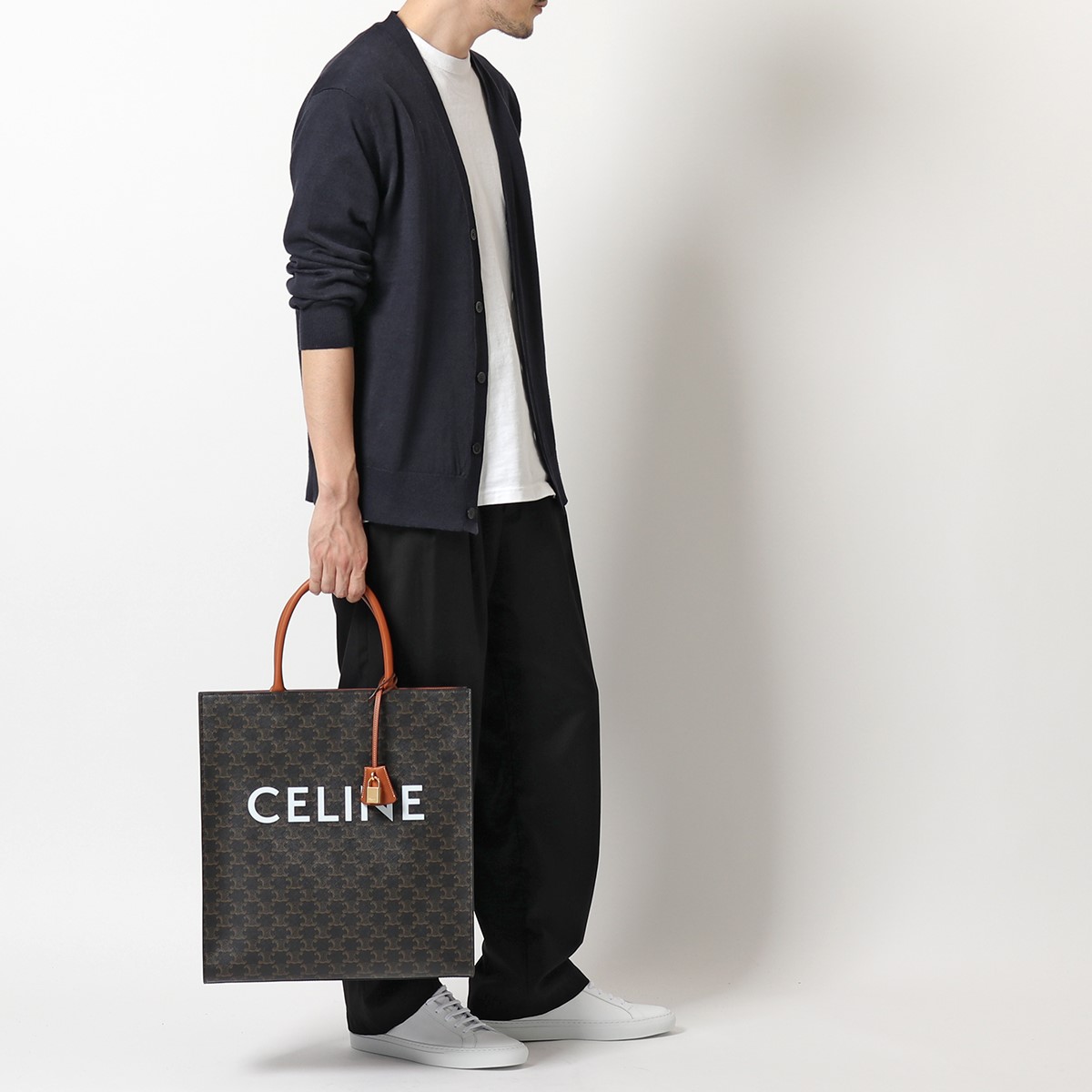 楽天市場 Celine セリーヌ 191492bzk 04lu Cabas Vertical トートバッグ ショッピングバッグ キャンバス 鞄 ブラウン メンズ レディース インポートセレクト Musee