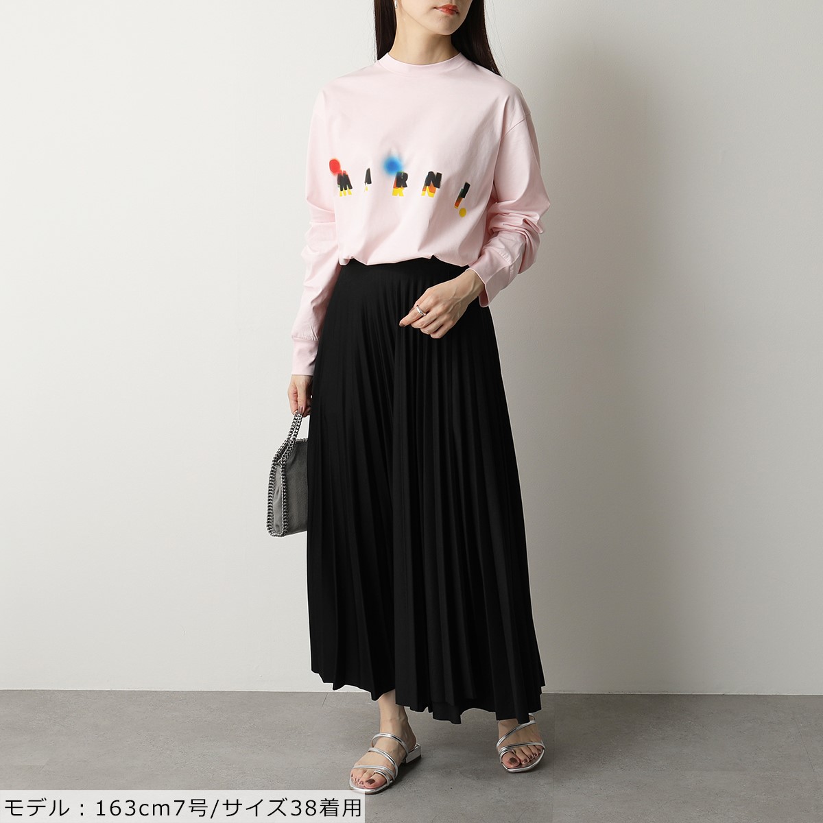 楽天市場 Marni マルニ Thje0129ph Uscr97 クルーネック 長袖 Tシャツ カットソー チュニック ロゴt ロンt オーバーサイズ ワンピース Mlc09 レディース 21aw インポートセレクト Musee