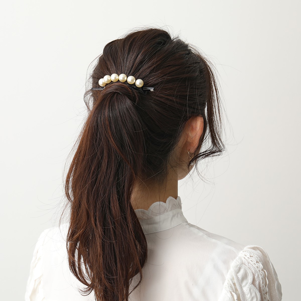 楽天市場 Alexandre De Paris アレクサンドル ドゥ パリ Aitl 02 カラー2色 Barrette Italienne Perlee バレッタ 髪留め ヘアーアクセサリー レディース 21ss インポートセレクト Musee