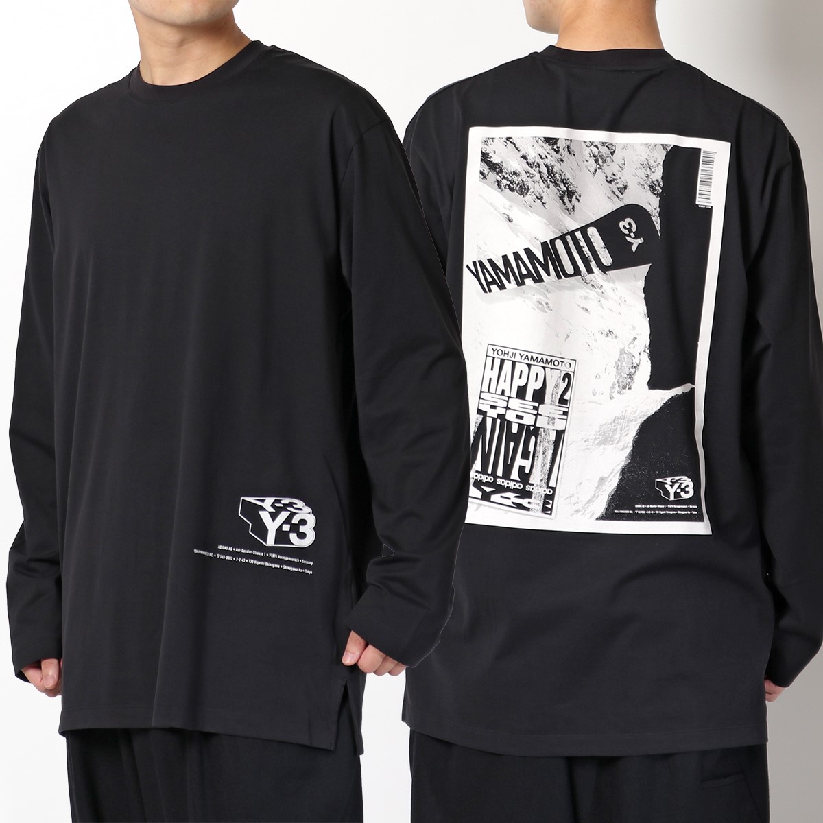 新品タグ付き Y-3 YOHJI YAMAMOTO ヨウジヤマモト ロゴ入り カットソー