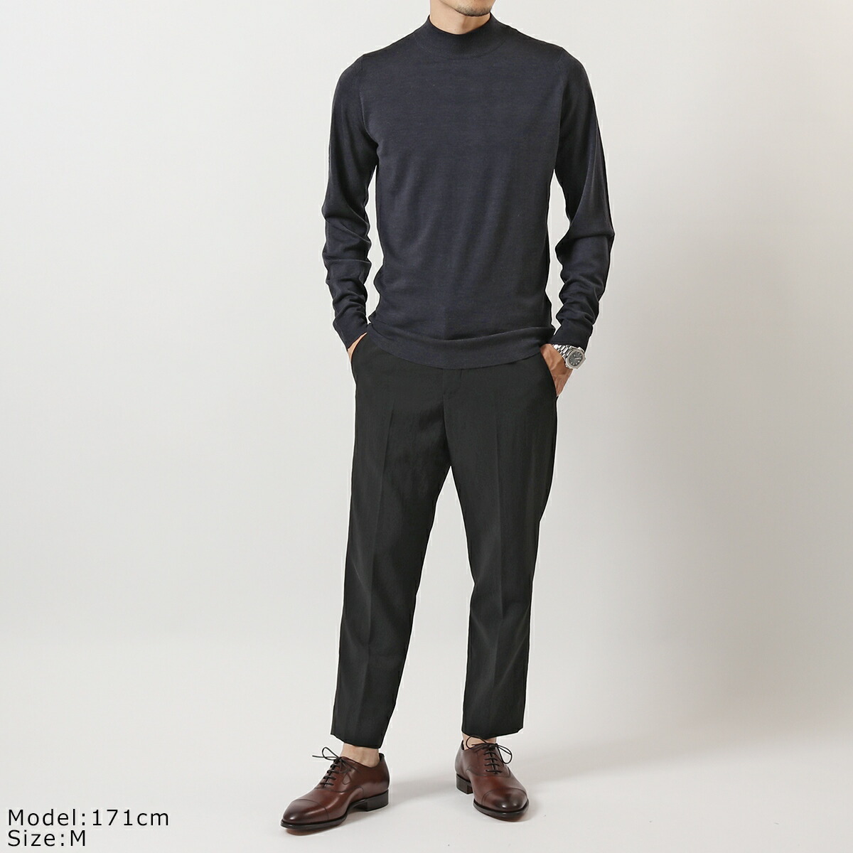 楽天市場 John Smedley ジョンスメドレー Harcourt ハーコート カラー12色 Standard Fit メリノウール モックネック ニット セーター ハイゲージ 無地 メンズ P10 Knit インポートセレクト Musee