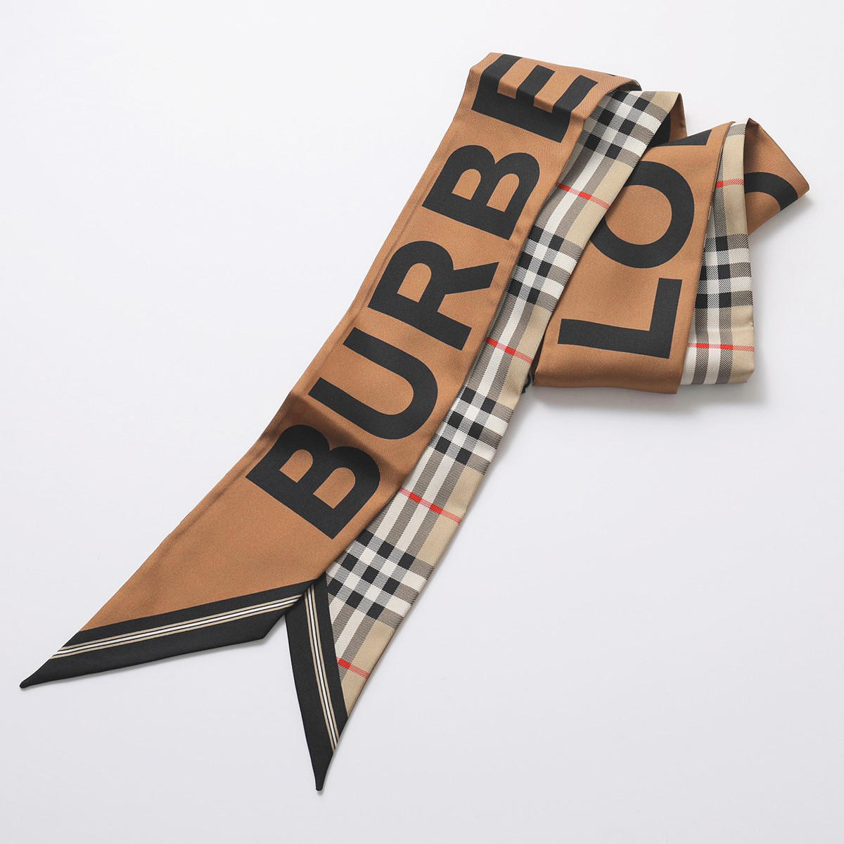 楽天市場】BURBERRY バーバリー スキニースカーフ 180×8 レディース