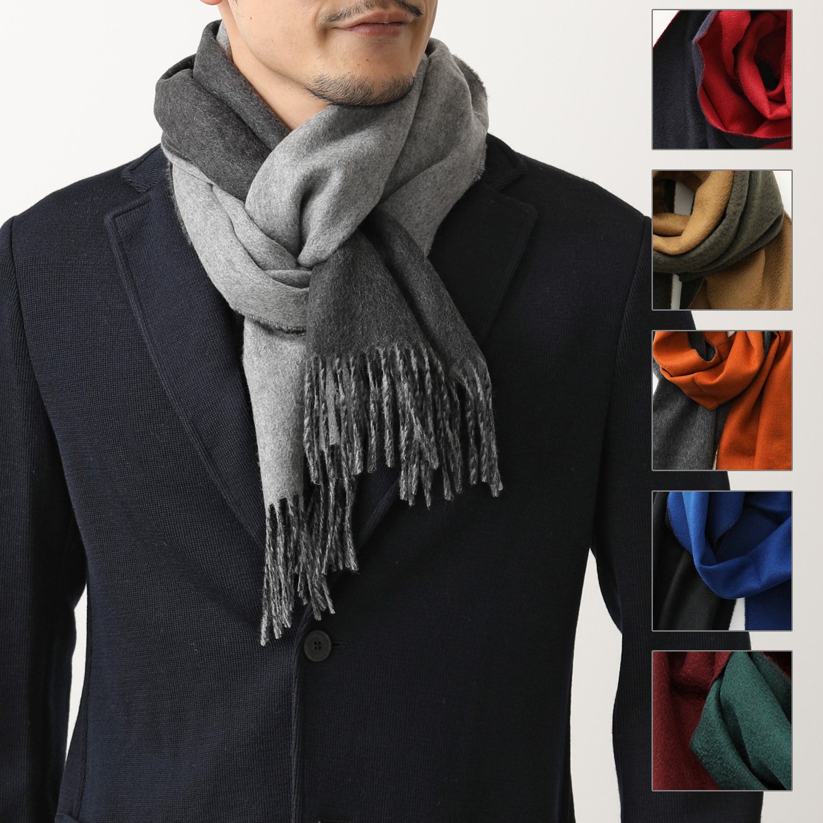 楽天市場 Johnstons Of Elgin ジョンストンズ マフラー カラー6色 メンズ レディース Wa リバーシブル カシミヤ ストール バイカラー 無地 Wa0000 インポートセレクト Musee