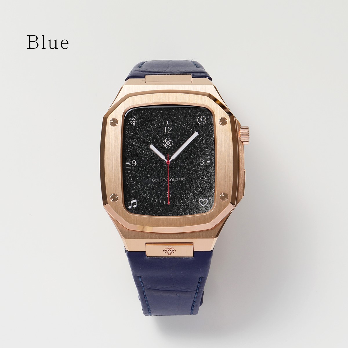 GOLDENCONCEPTゴールデンコンセプトAppleWatchCaseアップルウォッチケースCL40CL44RoseGoldメンズステンレススチールレザーベルトカラー6色【cp_ten】