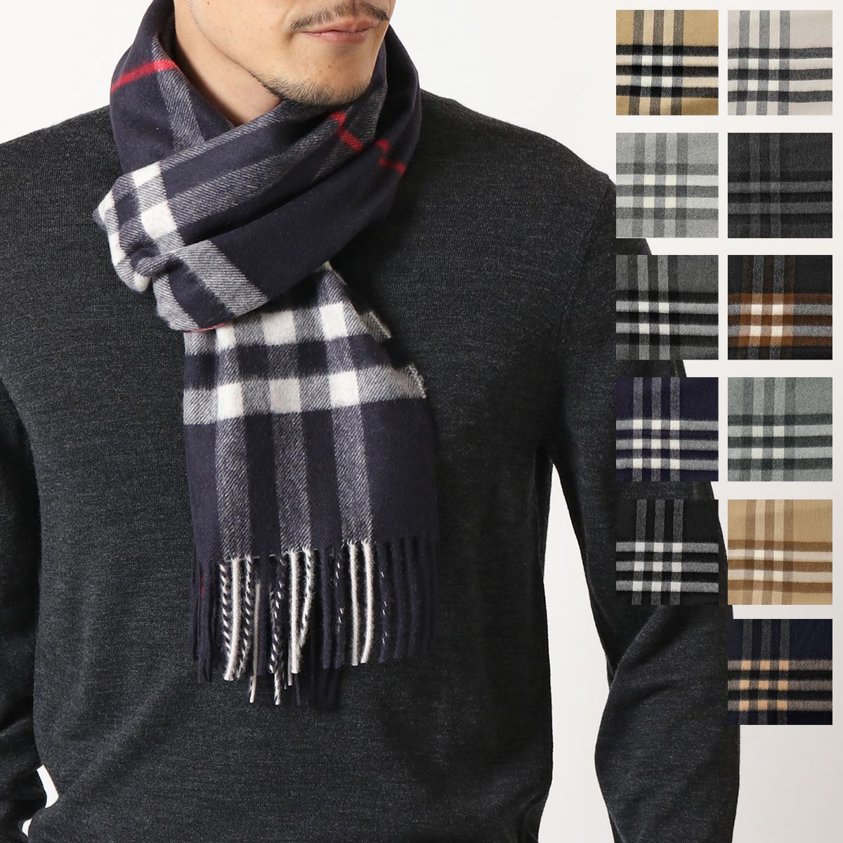 楽天市場】BURBERRY バーバリー GIANT CHECK CASHMERE SCARF GIANT