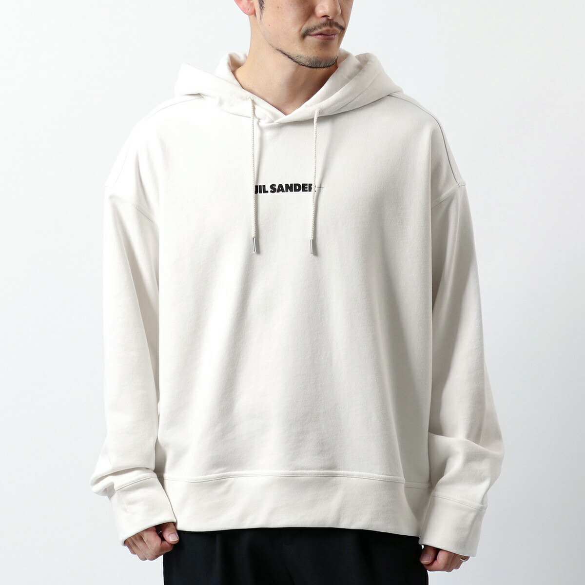 超ポイントバック祭】 良品 JIL SANDER パーカー ジップアップ グレー