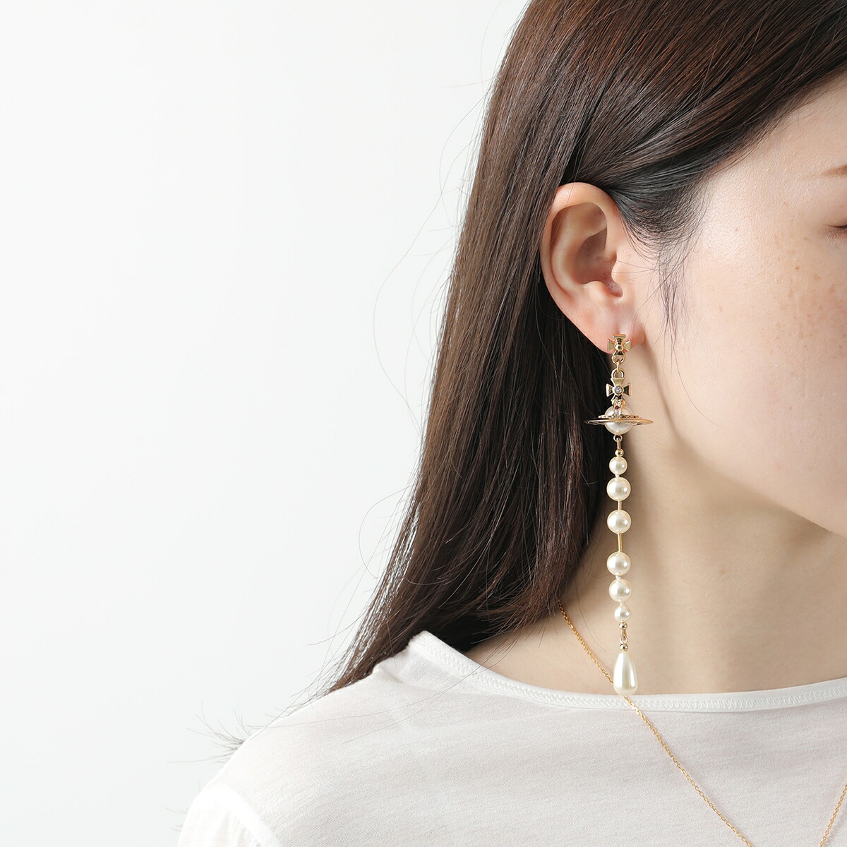 Vivienne Westwood ヴィヴィアンウエストウッド ピアス BROKEN PEARL 