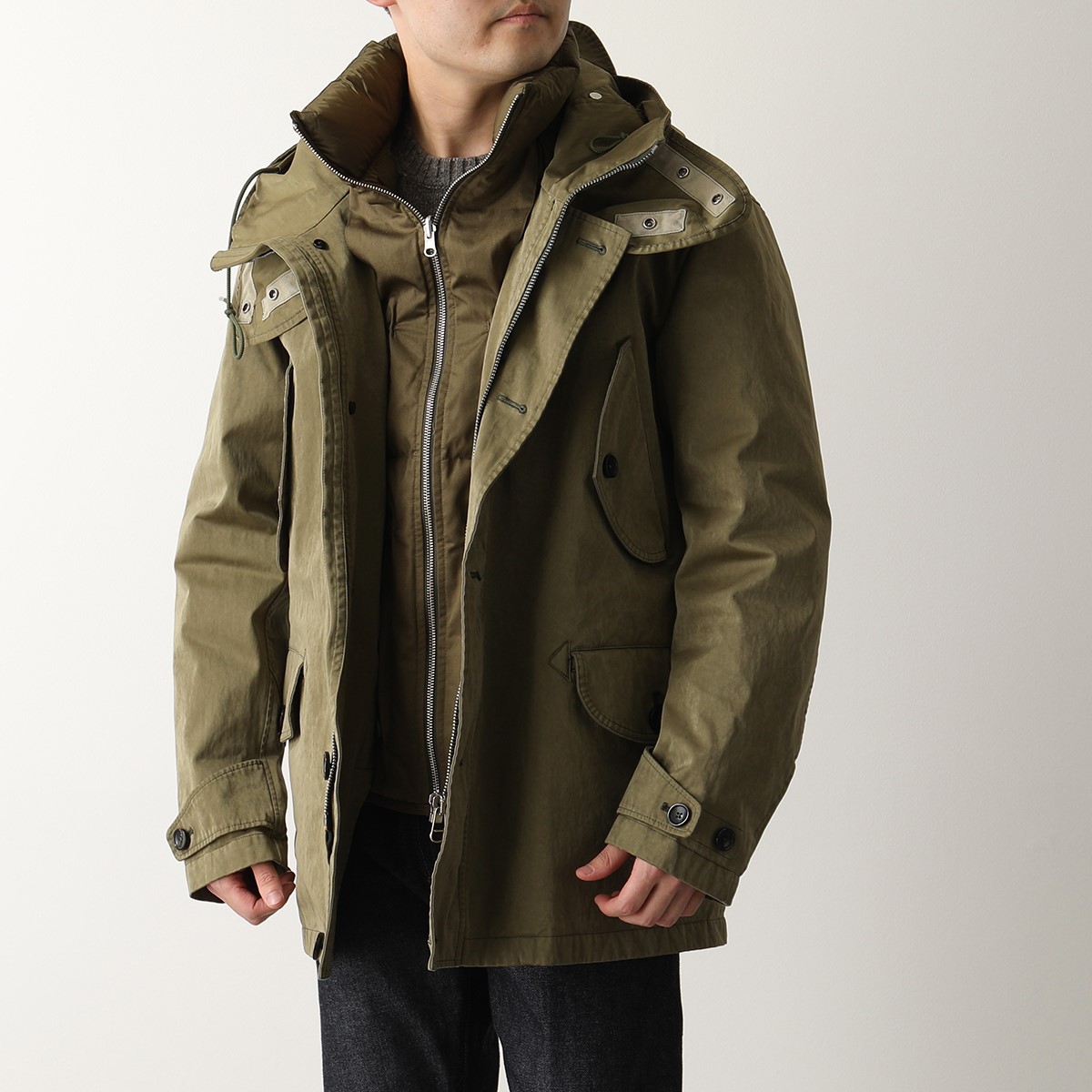 TEN-C テンシー FLIGHT JACKET 48 ネイビー camexbolivia.com