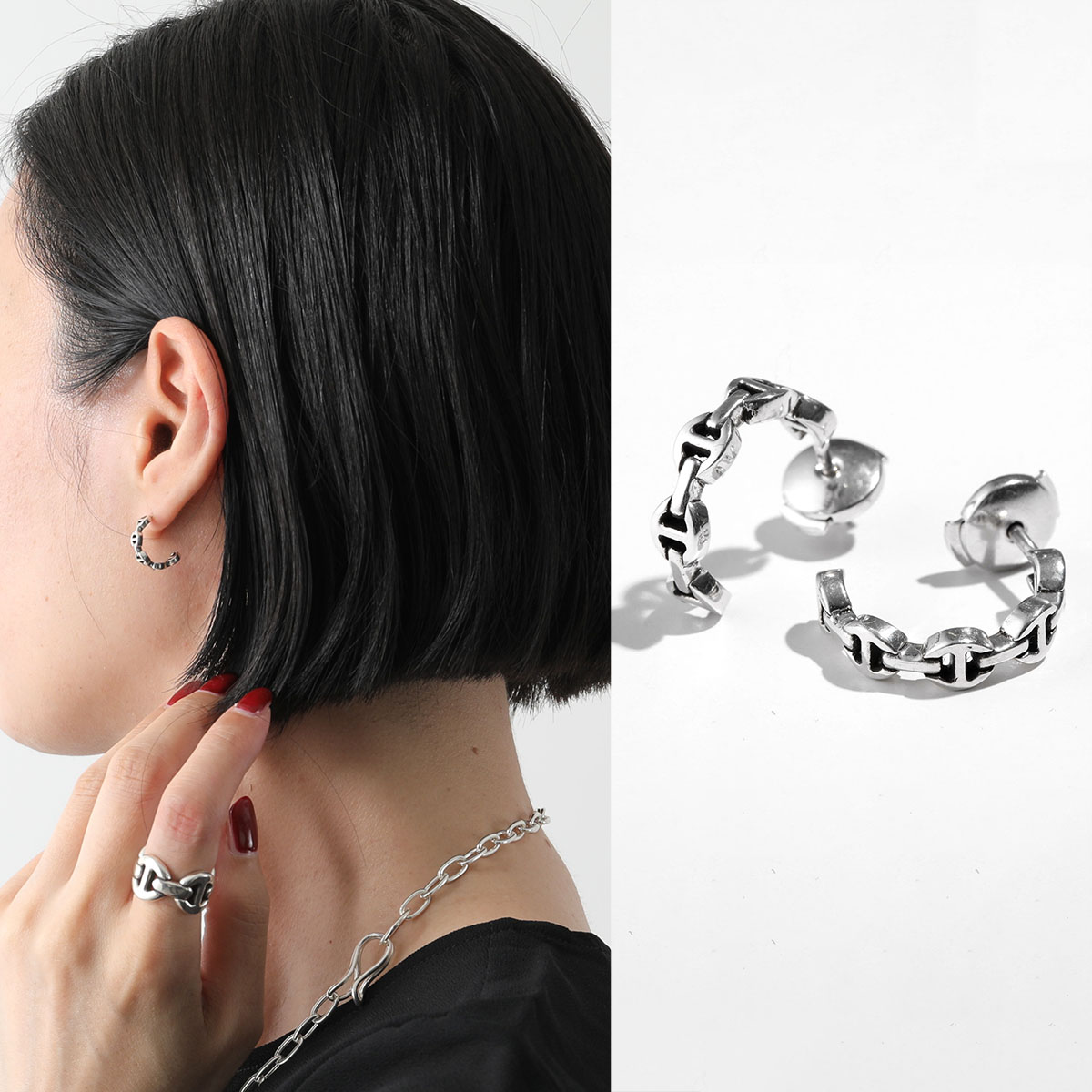 楽天市場】HOORSENBUHS ホーセンブース ピアス CRESCENT HB073