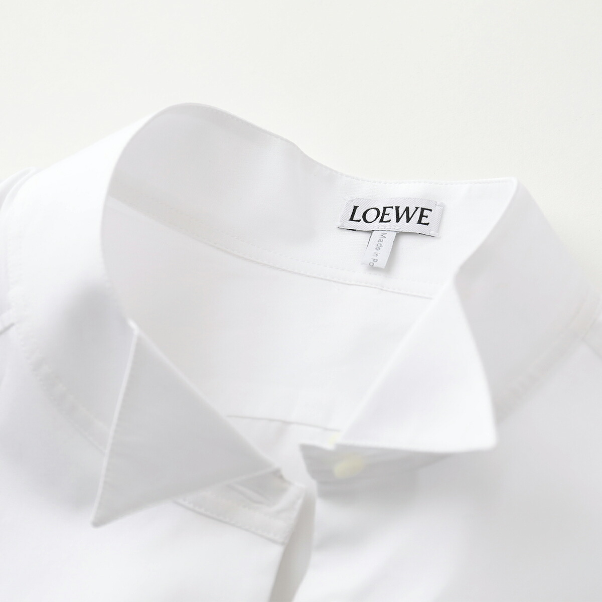 LOEWE - LOEWEロエベ 白アシンメトリーシャツ XSの+stbp.com.br