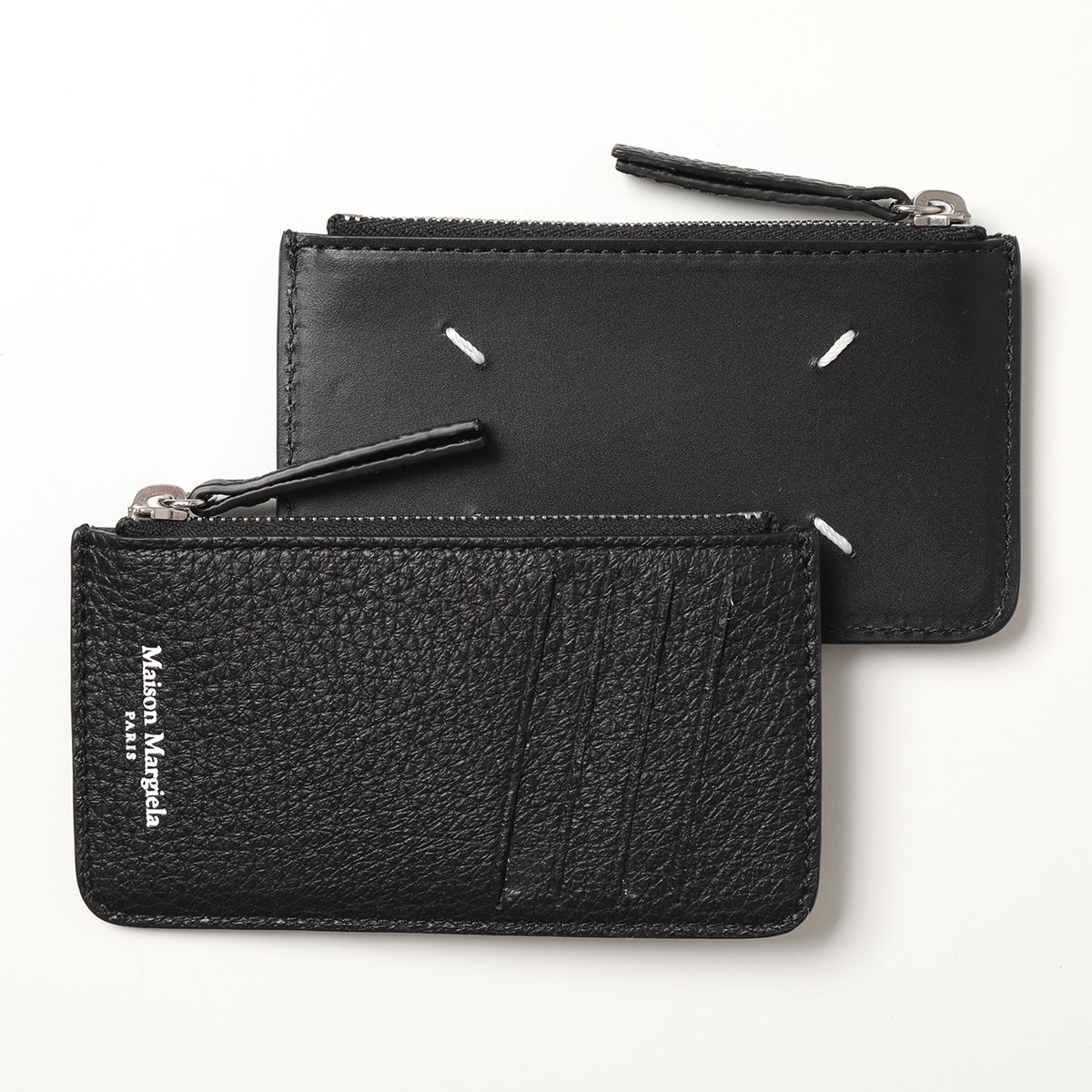 マルジェラ カードホルダー 小銭入れ wallet black バイカラー