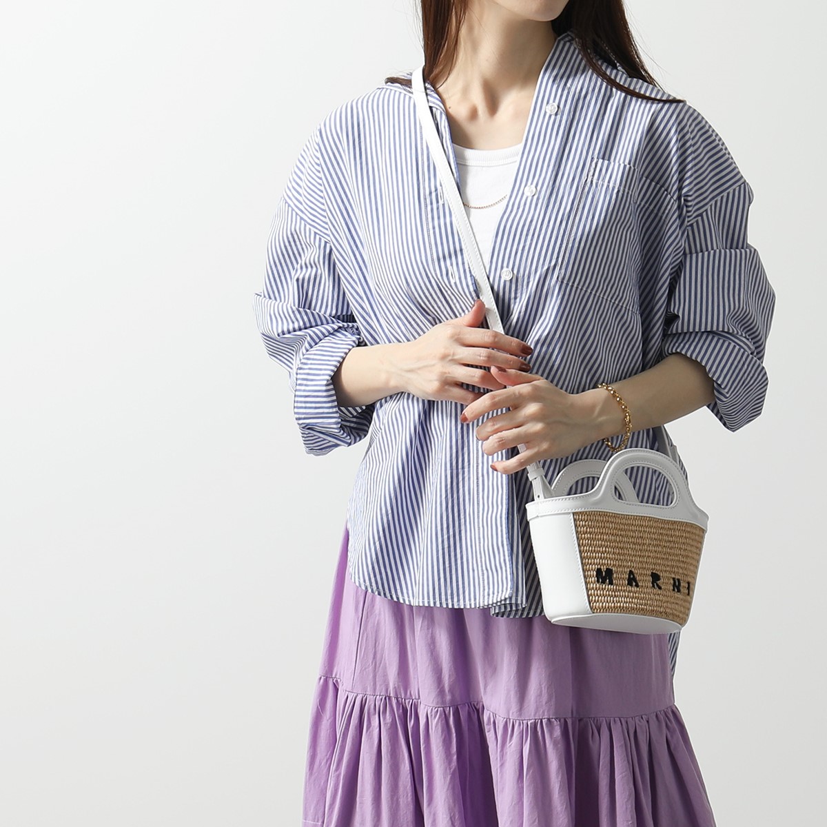 MARNI マルニ ショルダーバッグ ラフィア カゴ BMMP0067Q0-P3860 MARNI マルニ ショルダーバッグ ラフィア カゴ BMMP0067Q0-P3860