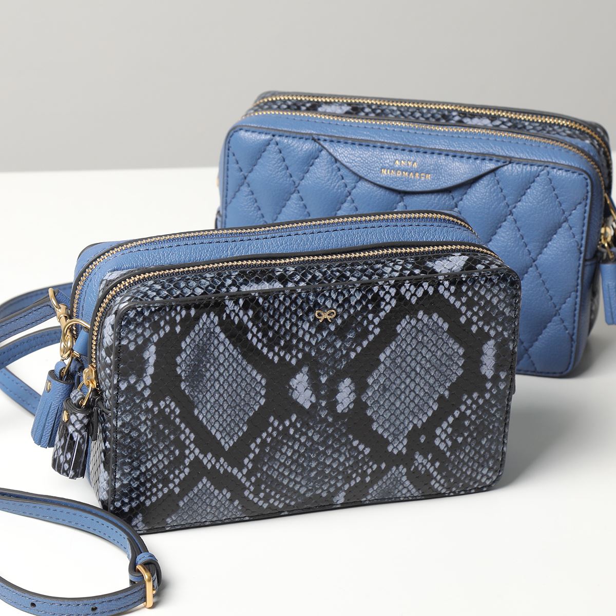 【楽天市場】ANYA HINDMARCH アニヤハインドマーチ ショルダーバッグ Double Zip Crossbody Quilted