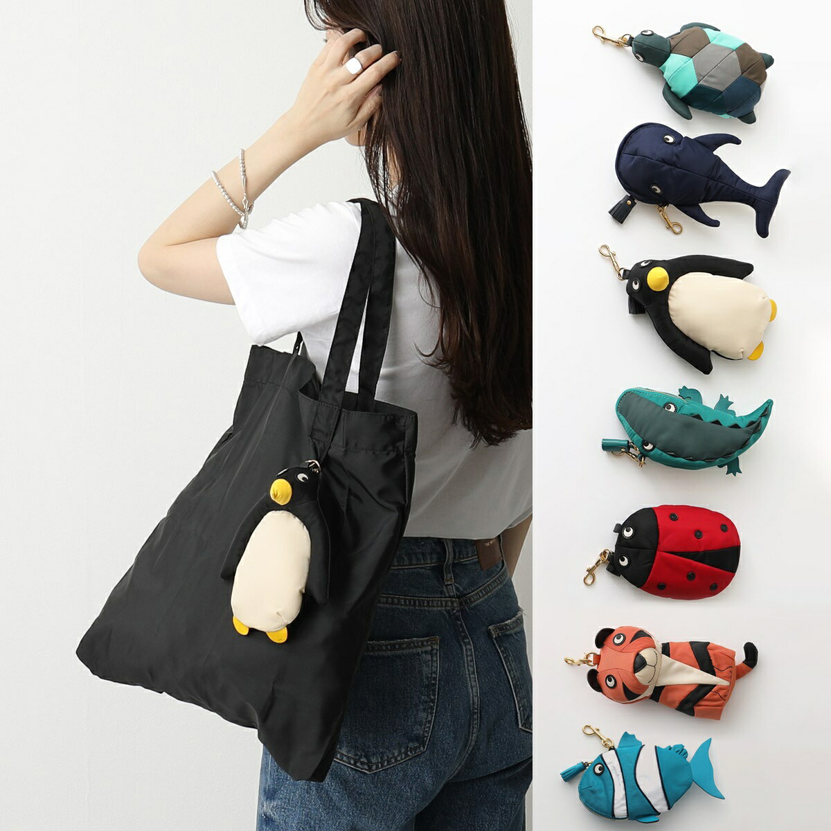 ANYA HINDMARCH アニヤハインドマーチ トートバッグ Charm Shopper 