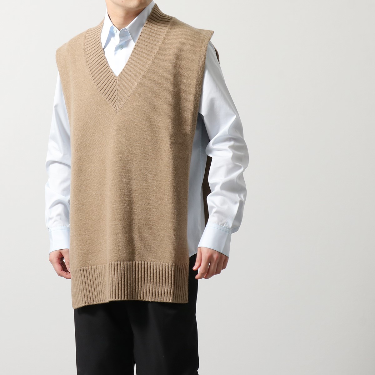 MAISON MARGIELA マルジェラ ニット ウール 124M スリーブレス ジレ 10 ...