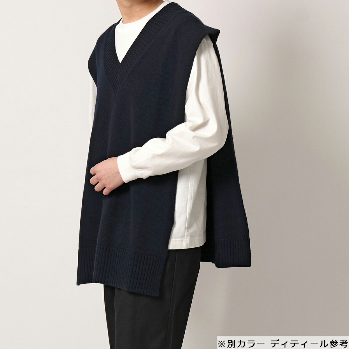 MAISON MARGIELA マルジェラ ニット ウール 124M スリーブレス ジレ 10 ...