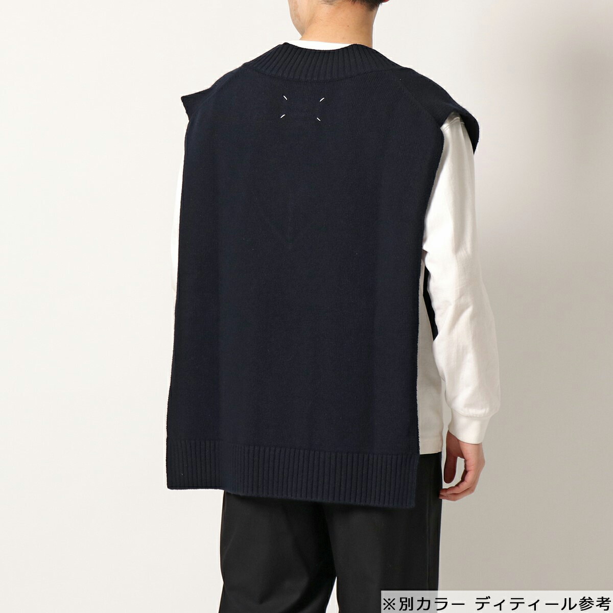 MAISON MARGIELA マルジェラ ニット ウール 124M スリーブレス ジレ 10 ...