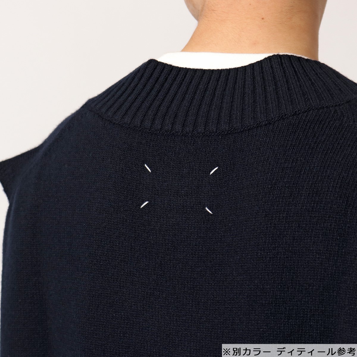 MAISON MARGIELA マルジェラ ニット ウール 124M スリーブレス ジレ 10 ...