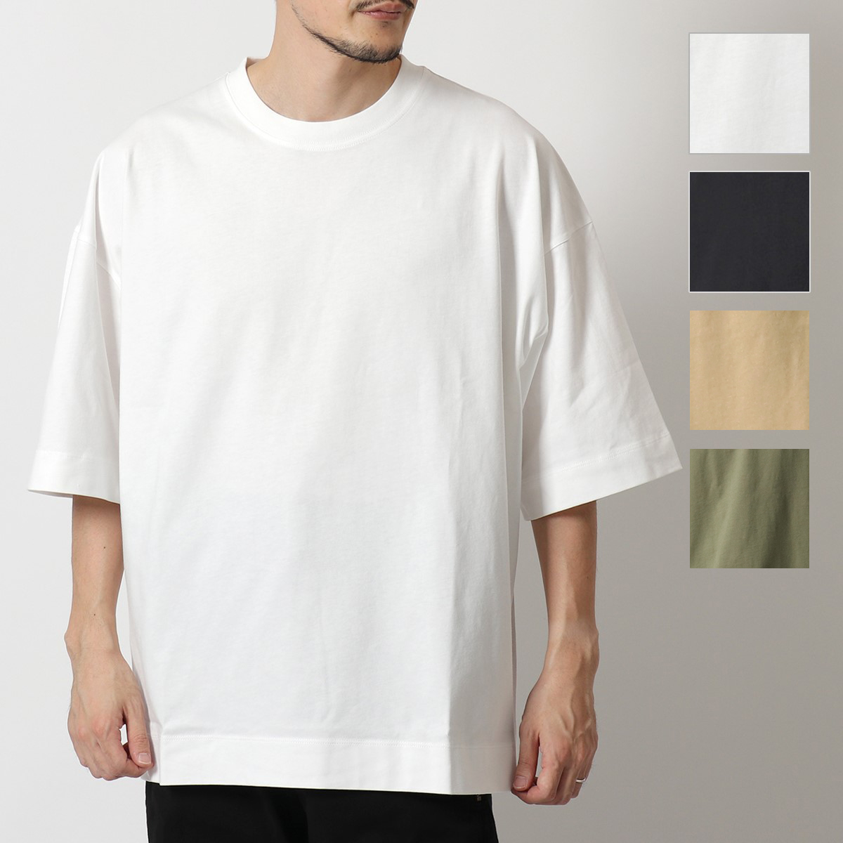 dries van noten スウェット Tシャツ 半袖 オーバーサイズ-