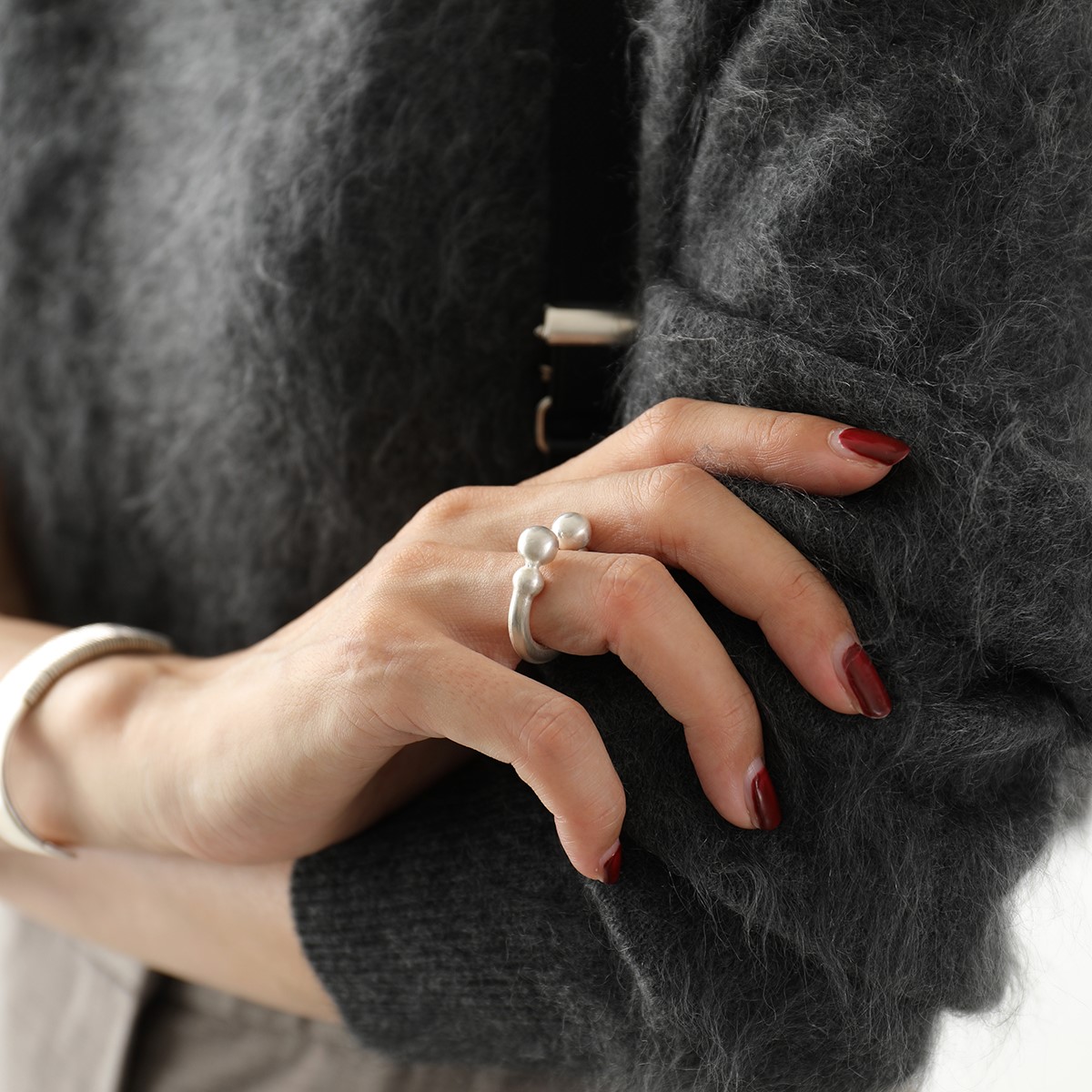 JIL SANDER ジルサンダー オープンリング SPHERE RING 1 J11UQ0005 