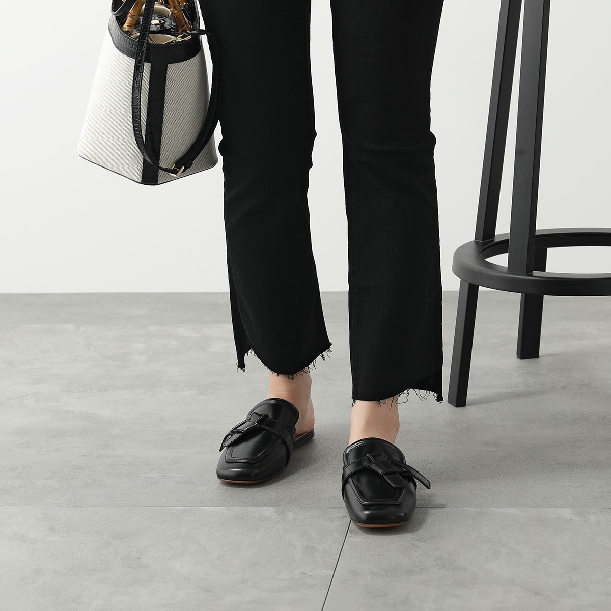 マーケット ロエベ Loewe レディース スリッパ シューズ 靴Black