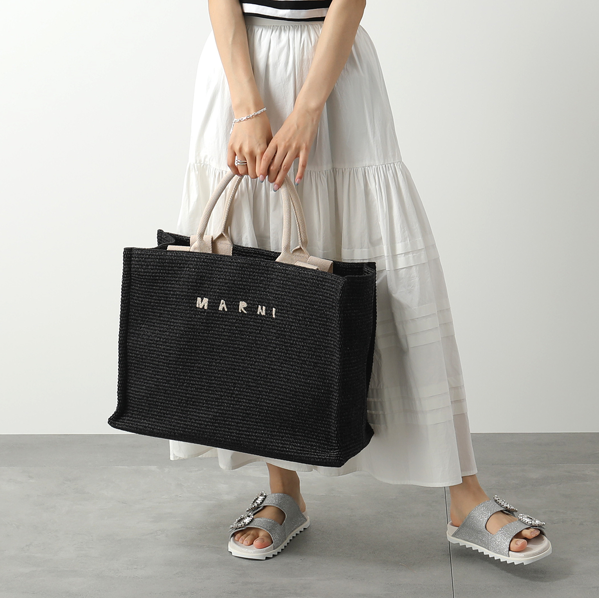 MARNI マルニ トートバッグ SHMP0078U0 P3860 レディース ラージ かご