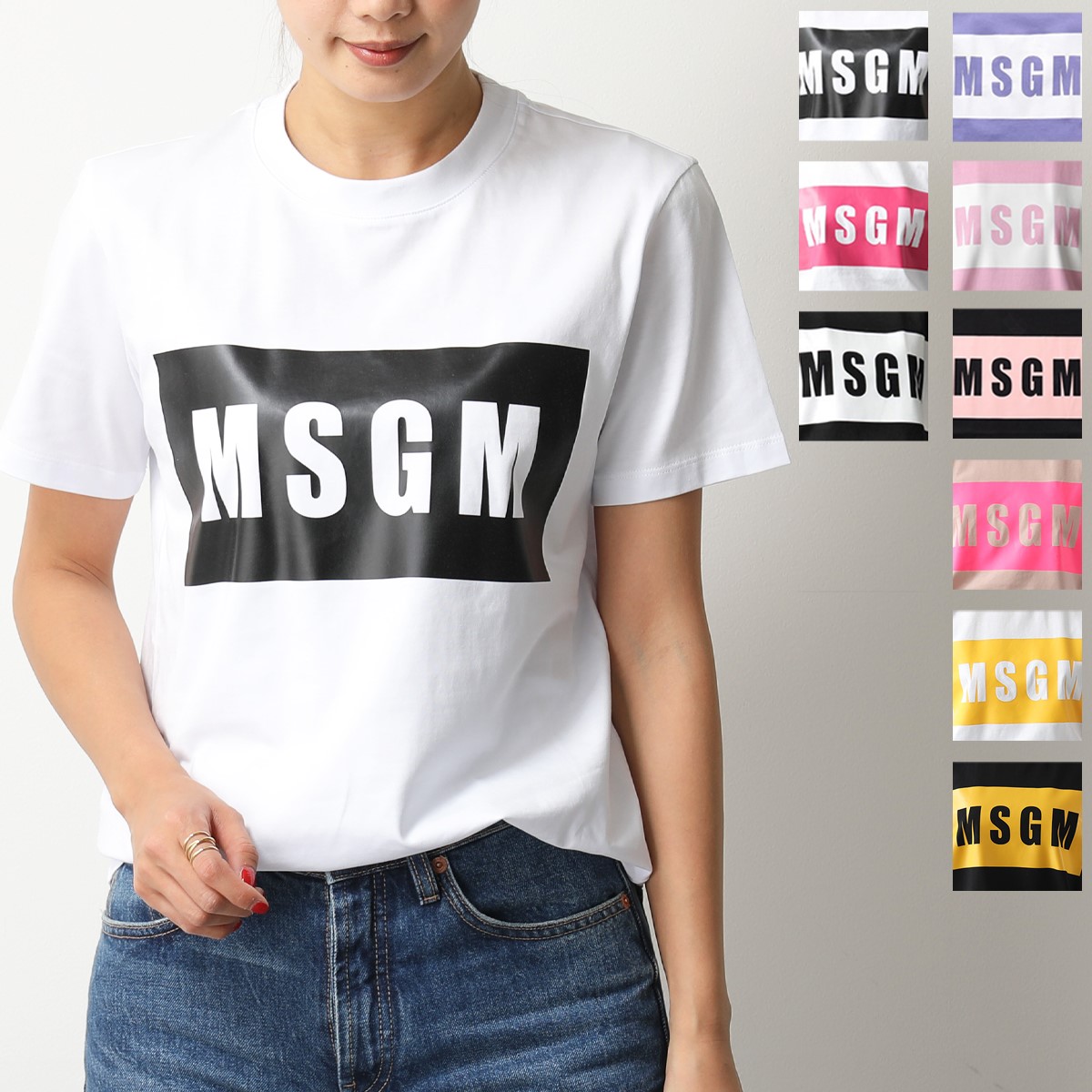 楽天市場】MSGM エムエスジーエム Tシャツ MDM520 レディース 半袖