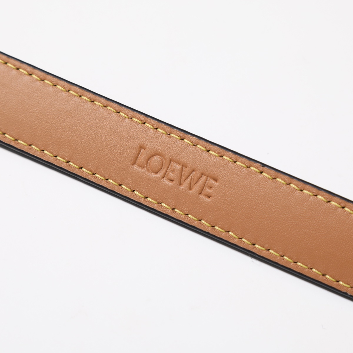 LOEWE ロエベ ベルト TAN-GOLD E619Z15X03 レザー ナロー レディース