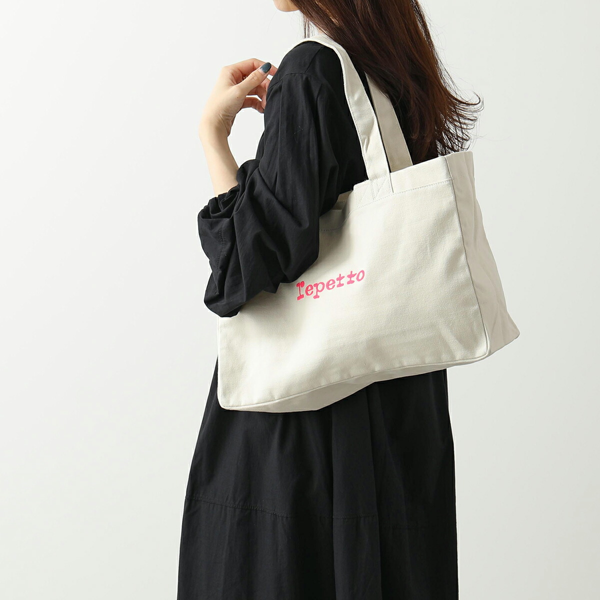 新品未使用 Repetto Canvas tote トートバッグ ブラック | bjland.ws