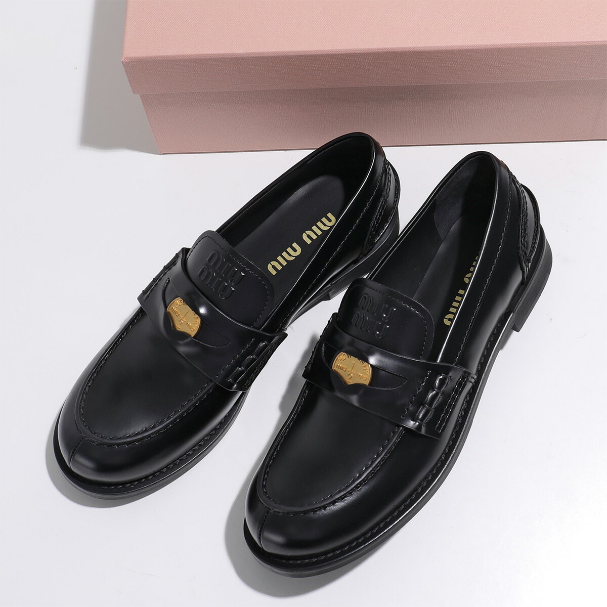 楽天市場】MIUMIU ミュウミュウ ペニーローファー 5D773D ULX