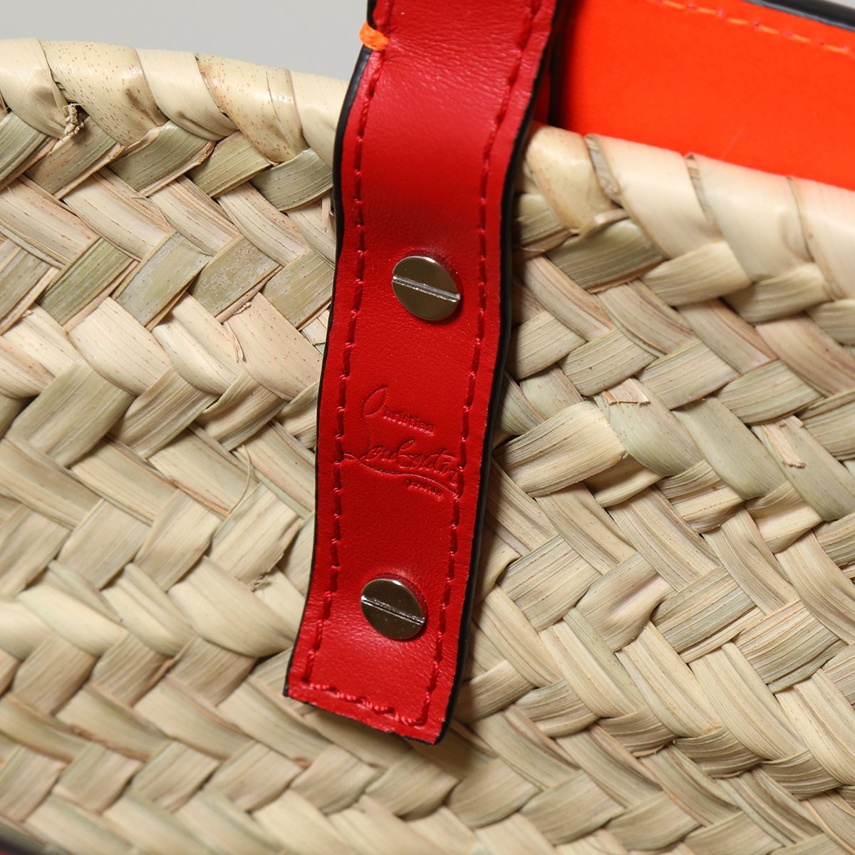 Christian Louboutin クリスチャンルブタン かごバッグ 蛍光