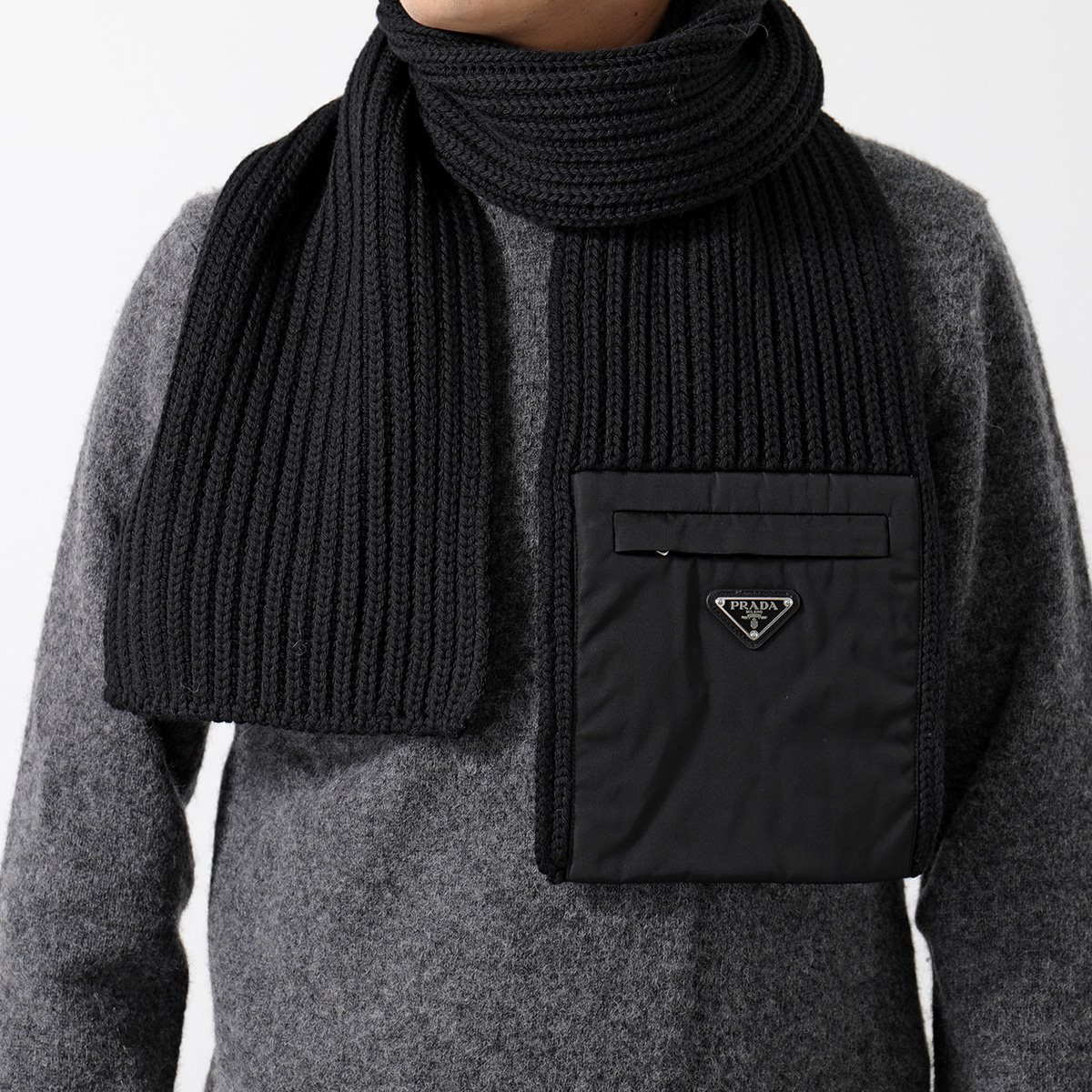 ＰＲＡＤＡマフラー 楽天市場】PRADA プラダ マフラー 2FS057 2FK3 メンズ フリンジ
