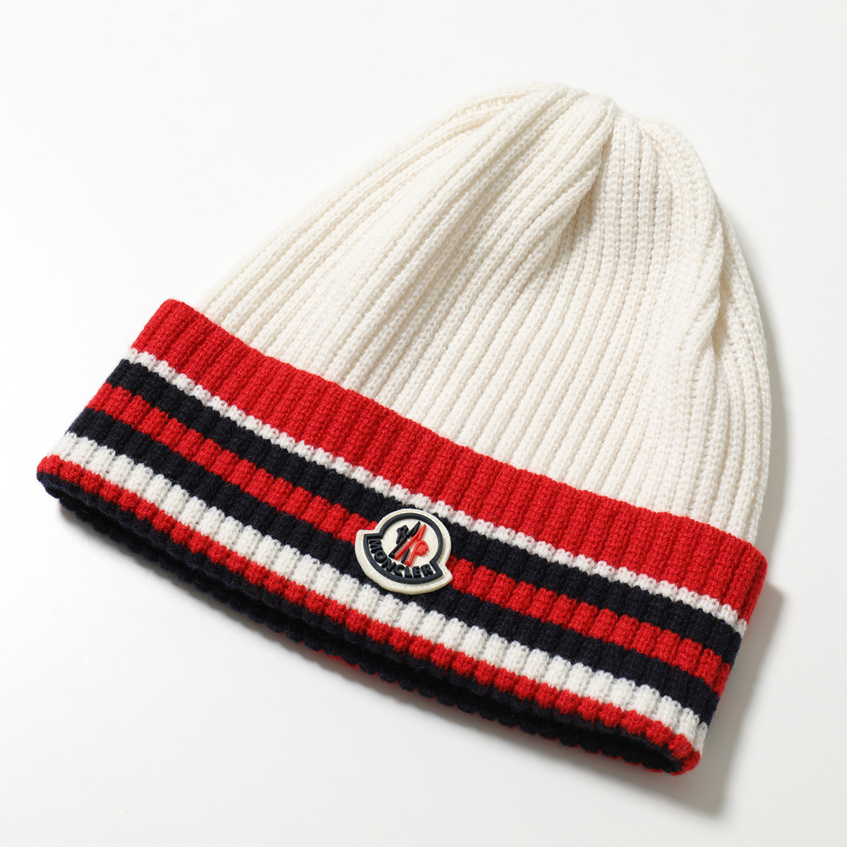 特価ブランド Moncler モンクレール ニット帽 Berreetto Tricot 3b M1127 メンズ カシミヤ ウール リブ ニットキャップ 帽子 アイコンラバーパッチ カラー2色 Fucoa Cl