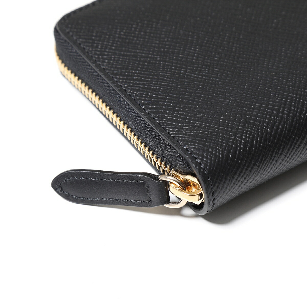 Smythson スマイソン 長財布 Panama Lg Zip Around Prs メンズ レディース レザー ラウンファスナー ロゴ Black 出色