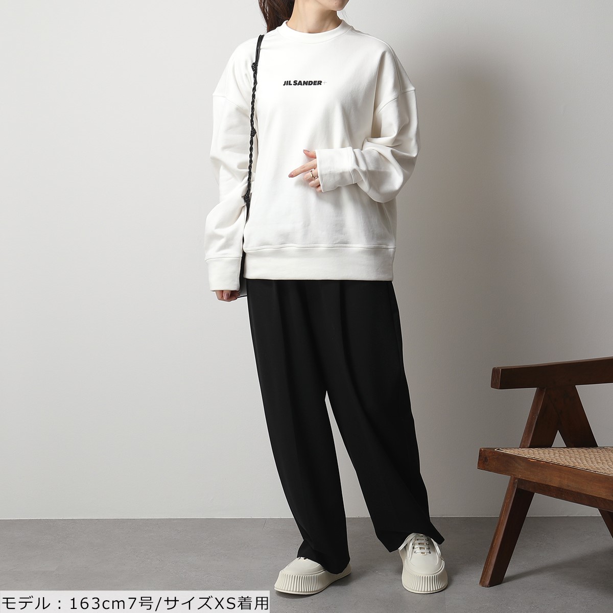 20148円 最大53％オフ！ JIL SANDER ジルサンダー プラス スウェット J40GU0001 J45050 レディース トレーナー ロゴ  オーバーサイズ 102