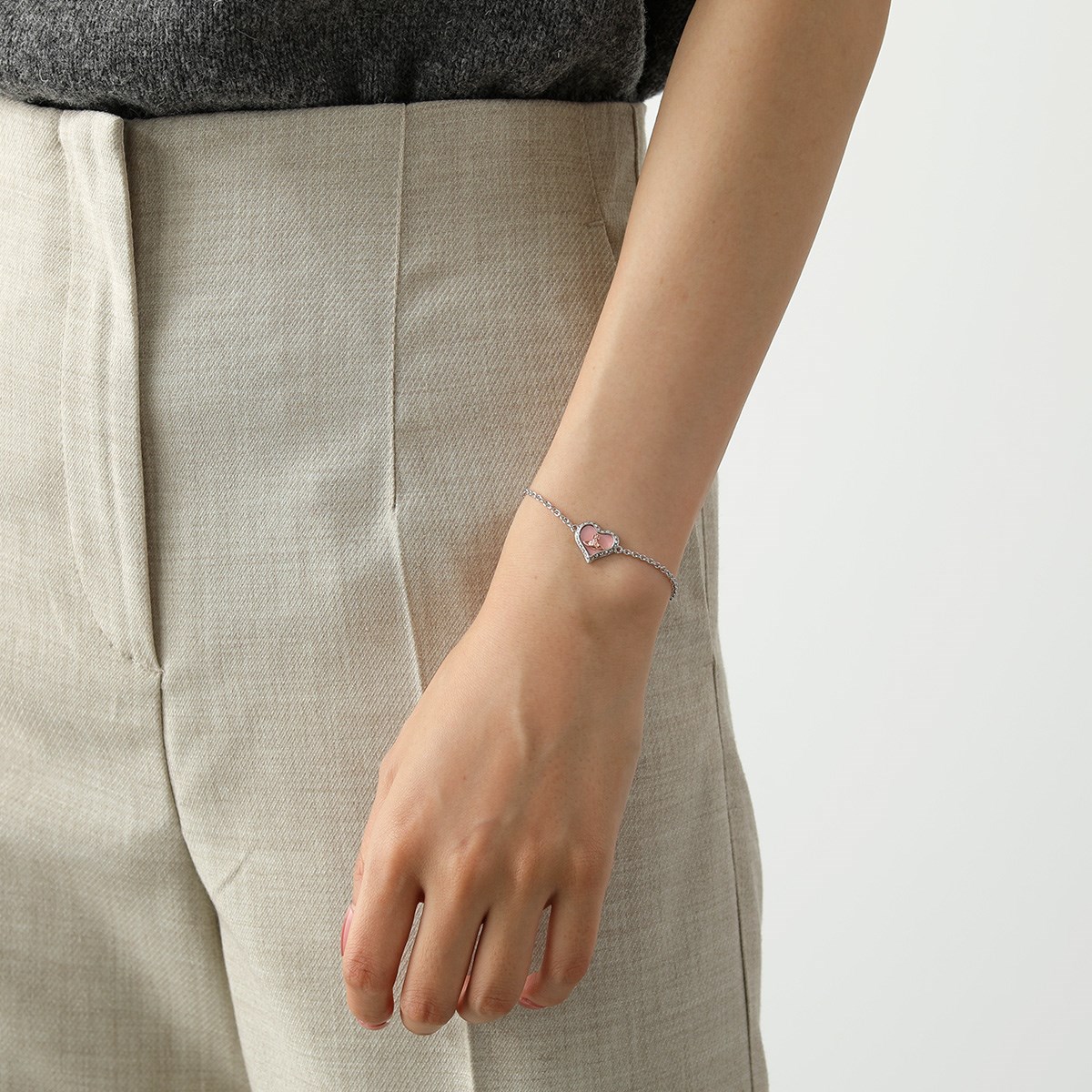 vivienne westwood ヴィヴィアン ウエストウッド ブレスレット ヴィヴィアン ウエストウッド ブレスレット Vivienne Westwood アクセサリー ビビアン MINI BAS RELIEF CHAIN BRACELET PINK GOLD 61020051-G120 741456B-3 ヴィヴィアン・ウエストウッド