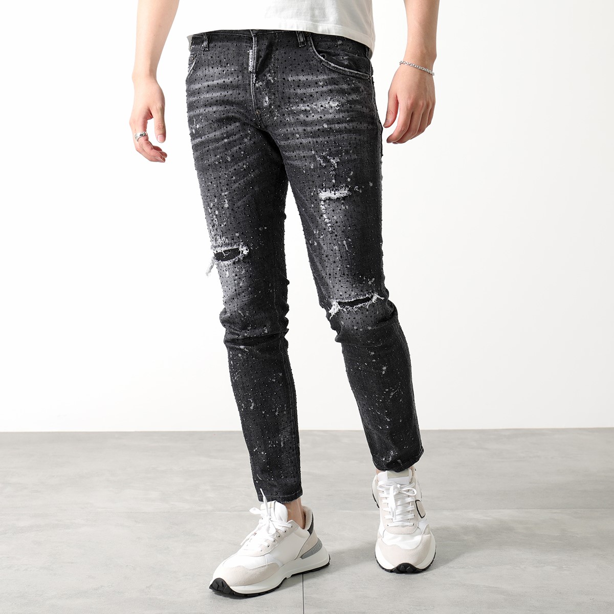 美品 DSQUARED2 ディースクエアード ジーンズ WASH SKATER JEANS