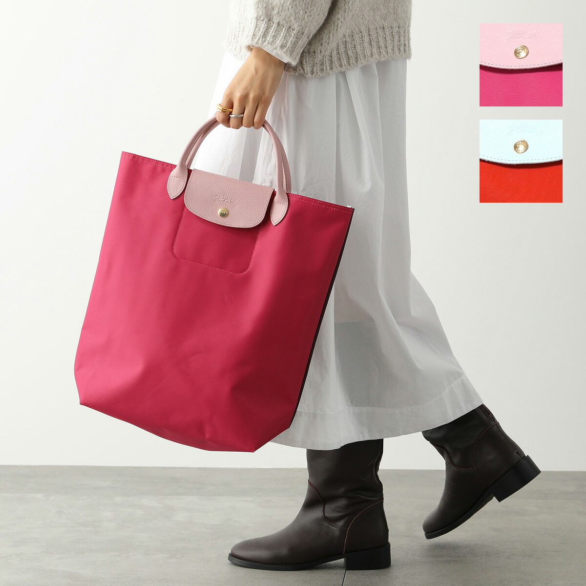 【楽天市場】Longchamp ロンシャン トートバッグ LE PLIAGE RE-PLAY 10168 091 レディース ナイロン×レザー