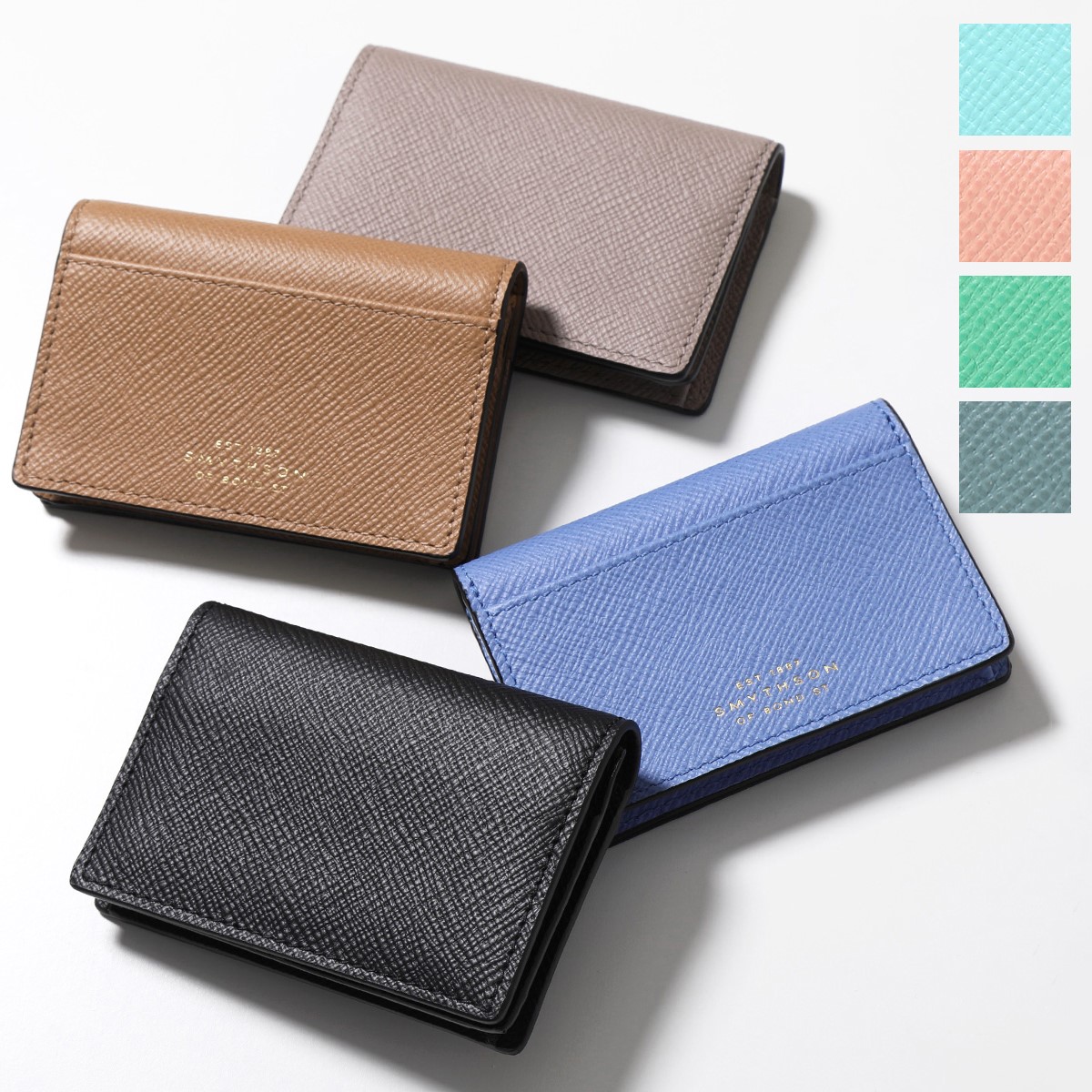 新品 正規 スマイソン SMYTHSON レザー 財布 カードケース 茶 こげ茶