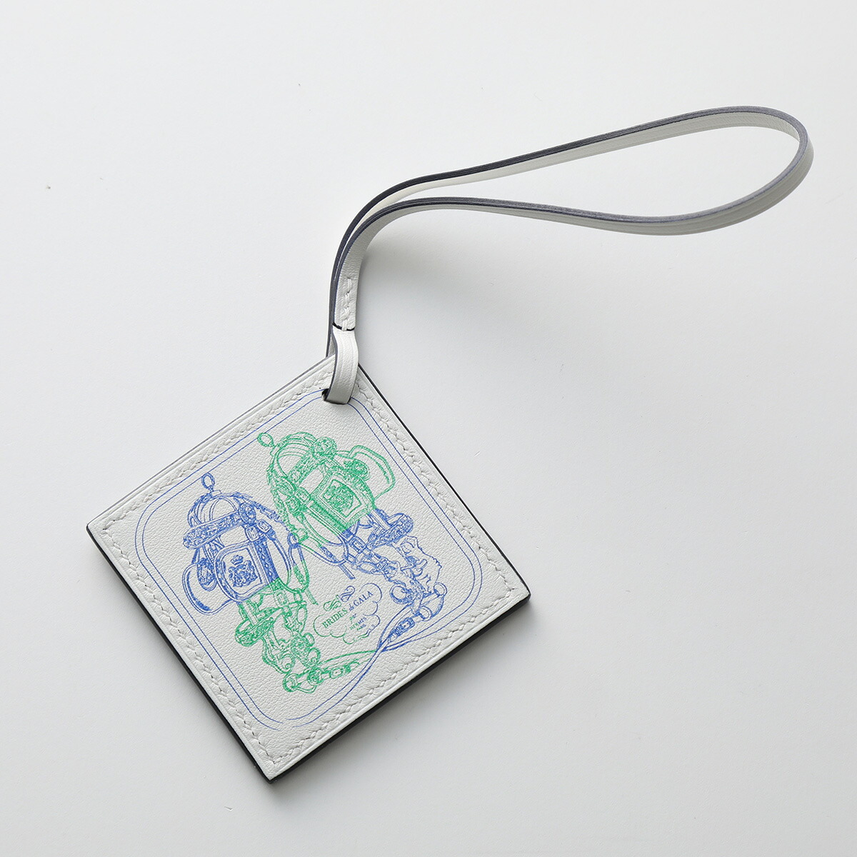 HERMES エルメス チャーム スカーフ ホワイト他 NANO バッグチャーム