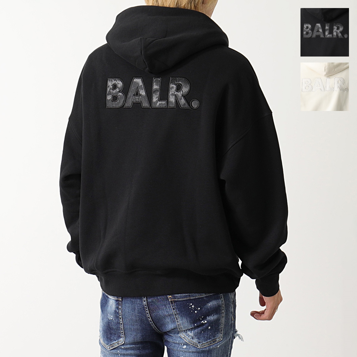 誠実 ☆新品☆ BALR パーカー BLACK 品番：B1261 1017【L】 - パーカー