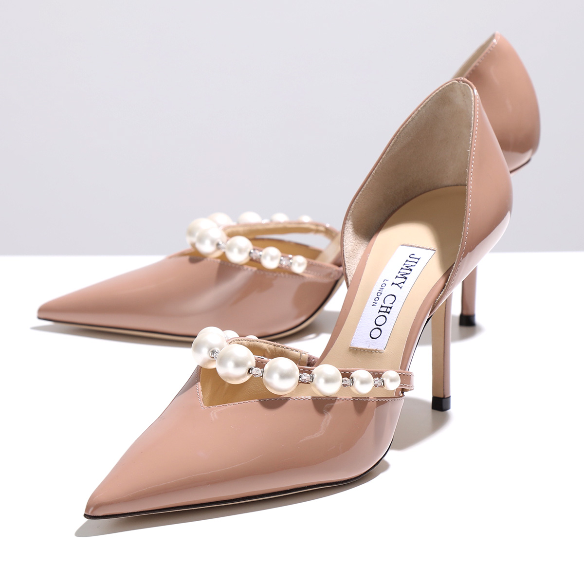 Jimmy Choo ジミーチュウ 85 パンプス パール ストラップ シューズ