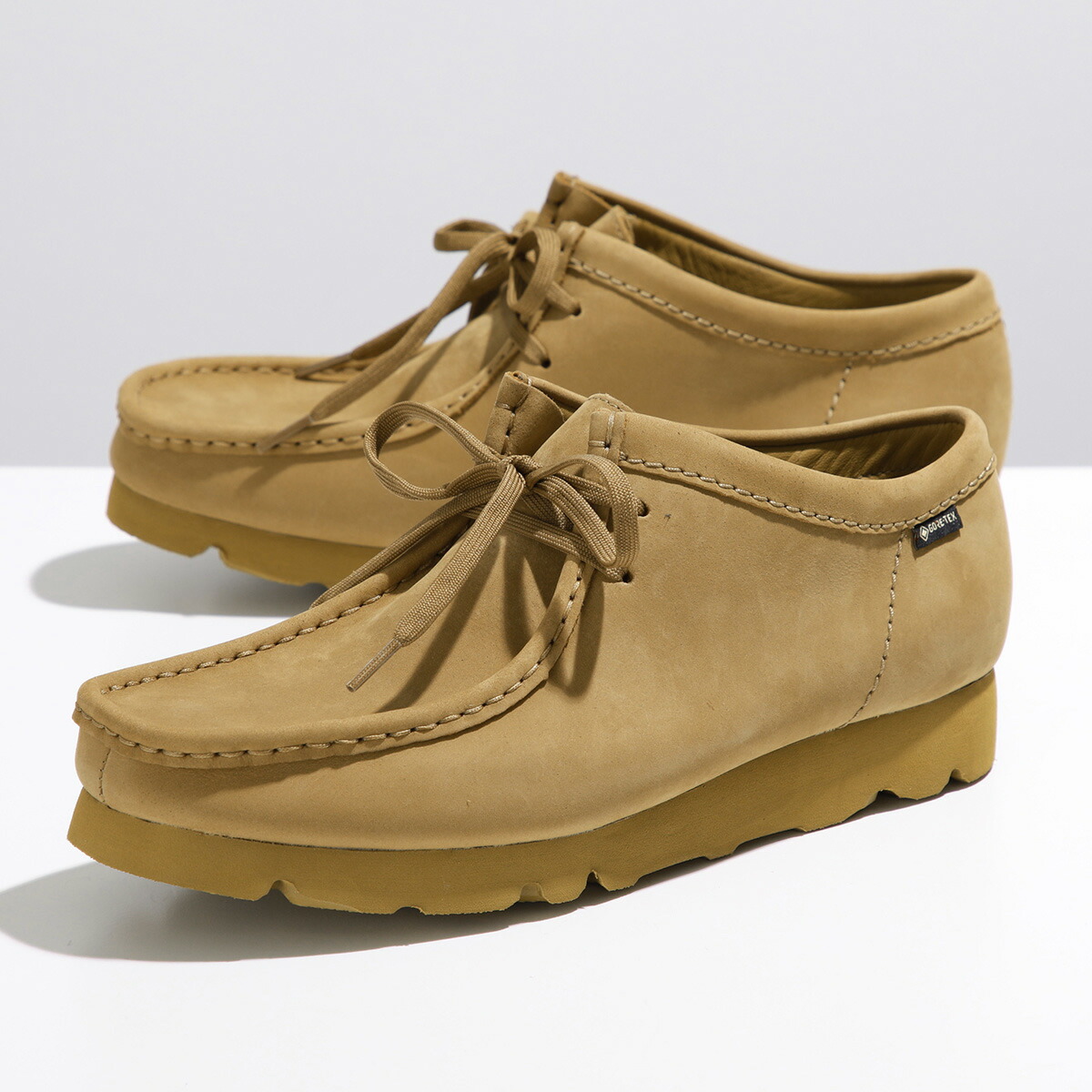CLARKS ORIGINALS オレンジ モカシン WALLABEE BOOT 26176627（モカシン/デッキシューズ）｜Clarks