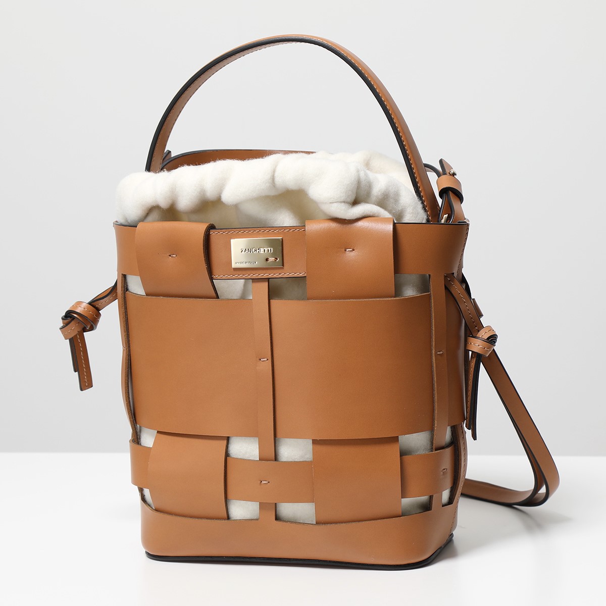 ZANCHETTI 3WAY MOUTON レッド BAG M