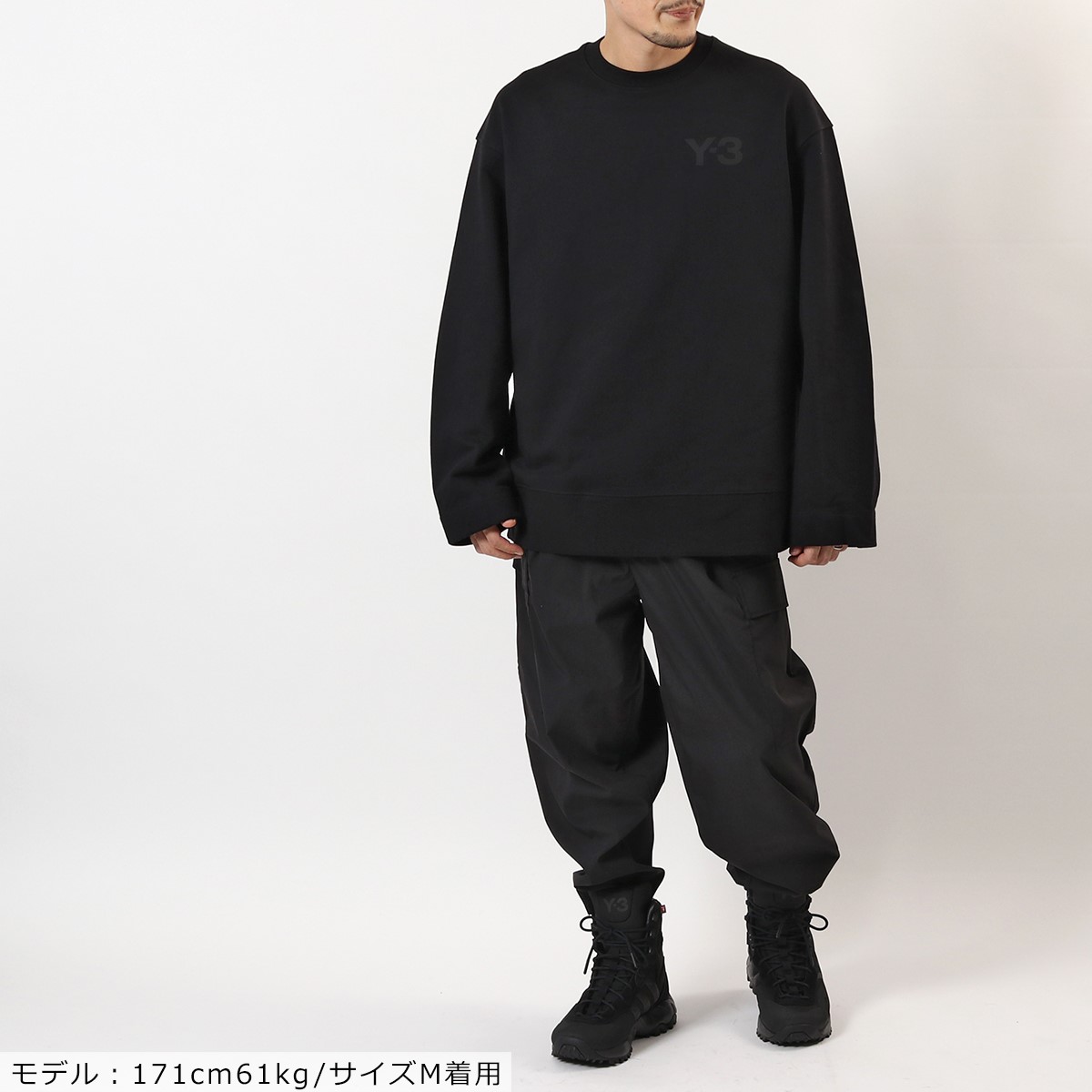 楽天市場 Y 3 ワイスリー Adidas アディダス Yohji Yamamoto Fn3366 スウェット オーバーサイズ プルオーバー トレーナー コットン クルーネック ロゴ Black メンズ インポートセレクト Musee